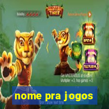 nome pra jogos